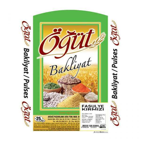 Öğüt Kırmızı Fasulye (25kg)
