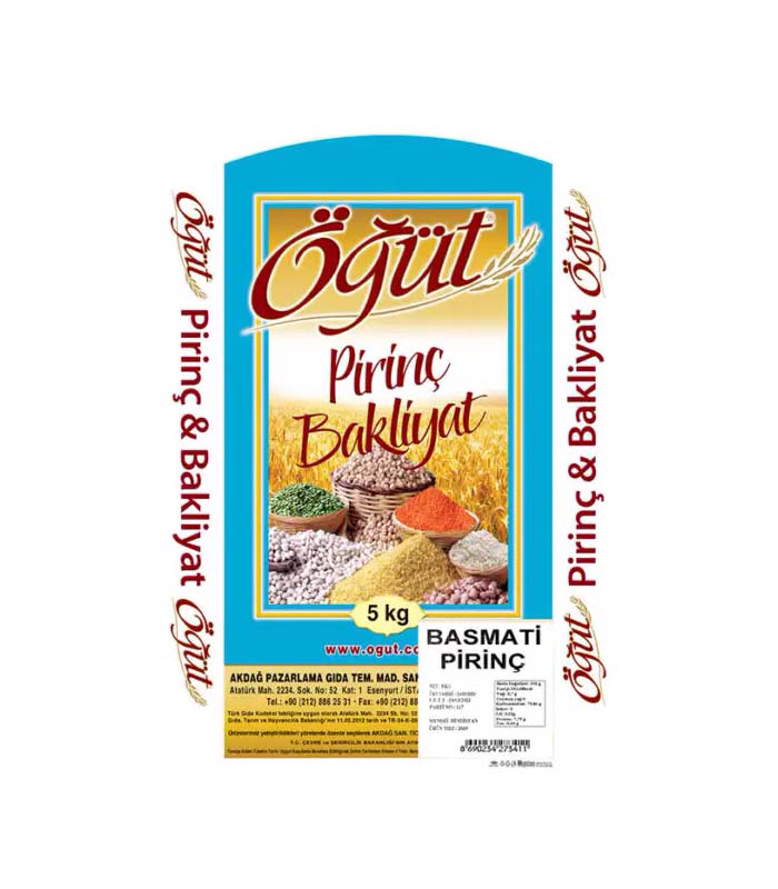 Öğüt Basmati Pirinç (5kg) Öğüt Basmati Pirinç (5kg) - Görsel 1