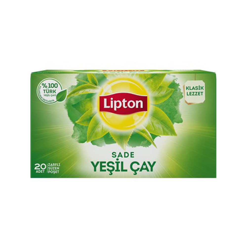 Lipton Sade Yeşil Çay Meyveli Çay (1,5gr) (20'li) (12paket) Lipton Sade Yeşil Çay (1,5gr) (20'li) (12paket) - Görsel 1