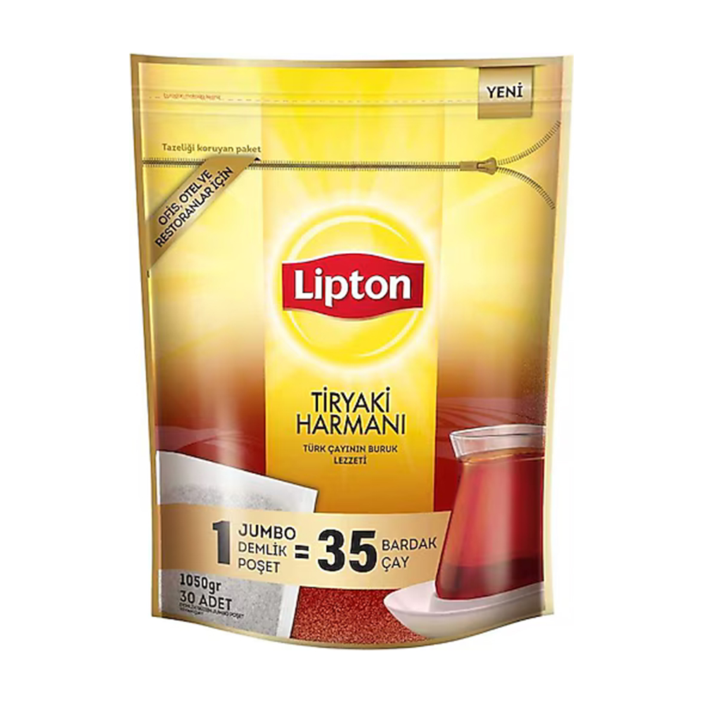 Lipton Tiryaki Harmanı Jumbo Demlik Poşet Çay (1050gr) (35grx30adet) Lipton Tiryaki Harmanı Jumbo Demlik Poşet Çay (35gr) (30'lu) - Görsel 1