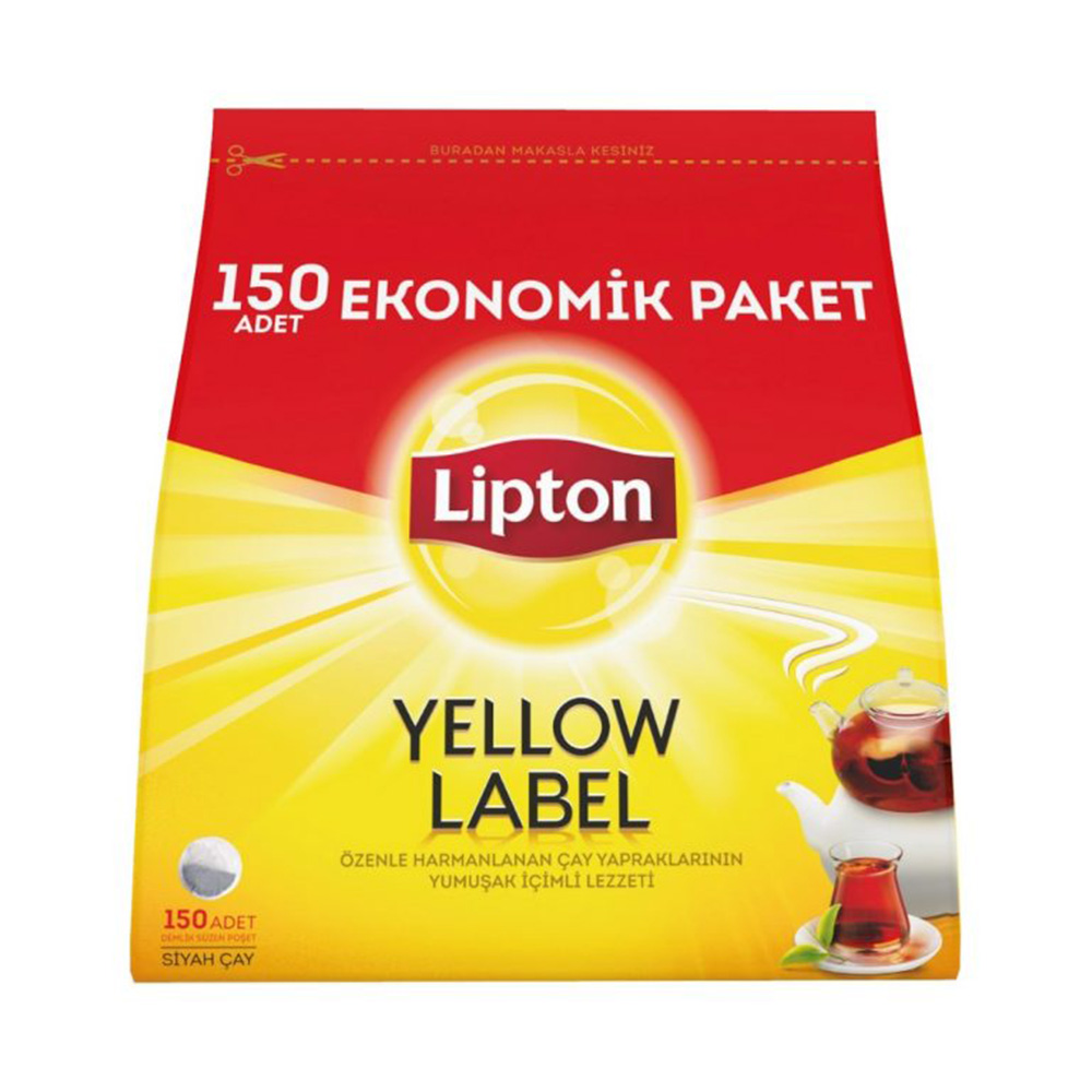 Lipton Yellow Label Demlik Poşet Çay (3,2gr) (150'li) (8paket) Lipton Yellow Label Demlik Poşet Çay (3,2gr) (150'li) (8paket) - Görsel 1