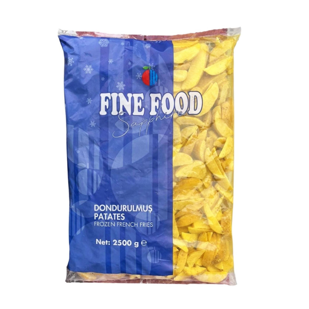 Fine Food Dondurulmuş Elma Dilim Patates (2,5kg) (6adet) Fine Food Dondurulmuş Elma Dilim Patates (2,5kg) (6adet) - Görsel 1