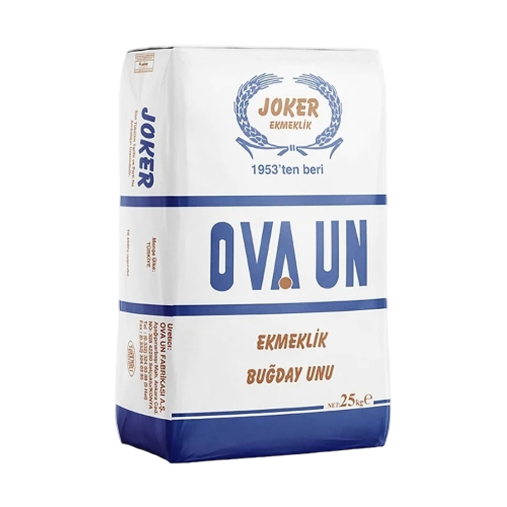 Ova Un Joker Ekmeklik Buğday Unu (25kg) Ova Un Joker Ekmeklik Buğday Unu (25kg) - Görsel 1